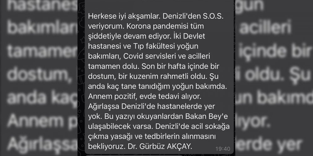 'Hastanelerde yer yok, sokağa çıkma yasağı ilan edilmeli’ diyen doktor istifa ettirildi - Resim : 1