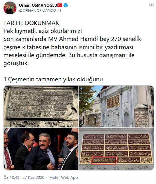 Tarihi çeşmeye babasının adını yazdıran AKP'nin Yeliz'i, Abdülhamit'in torununa bile pes dedirtti - Resim : 1