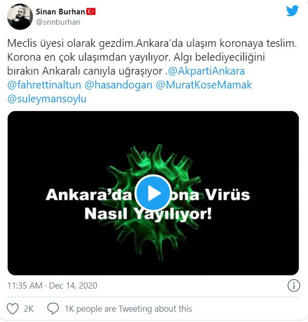 AKP'li Meclis &uuml;yesi, İstanbul'daki metrob&uuml;s g&ouml;r&uuml;nt&uuml;s&uuml; ile Ankara ulaşımını eleştirdi - Resim : 1