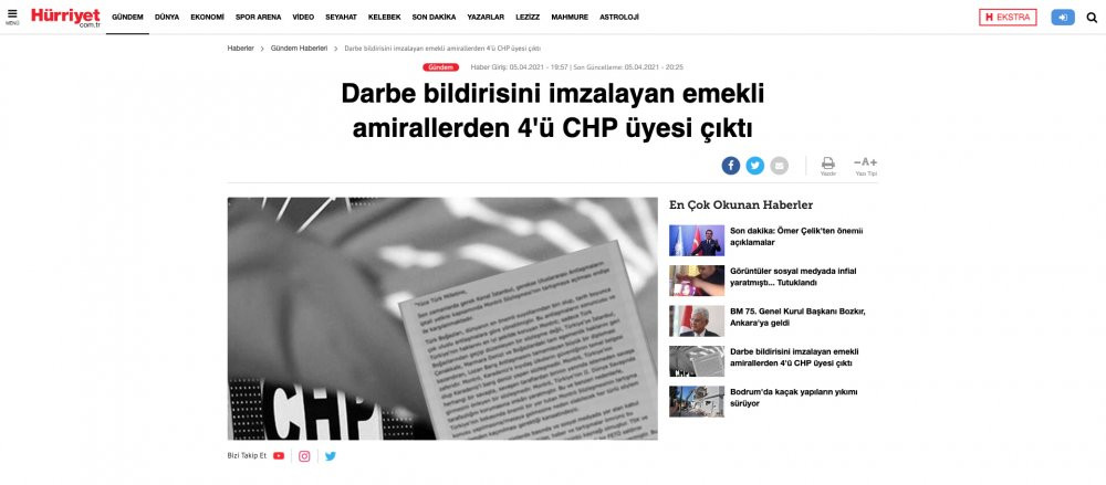 Hürriyet'ten Amiralleri fişleme skandalı... - Resim : 1