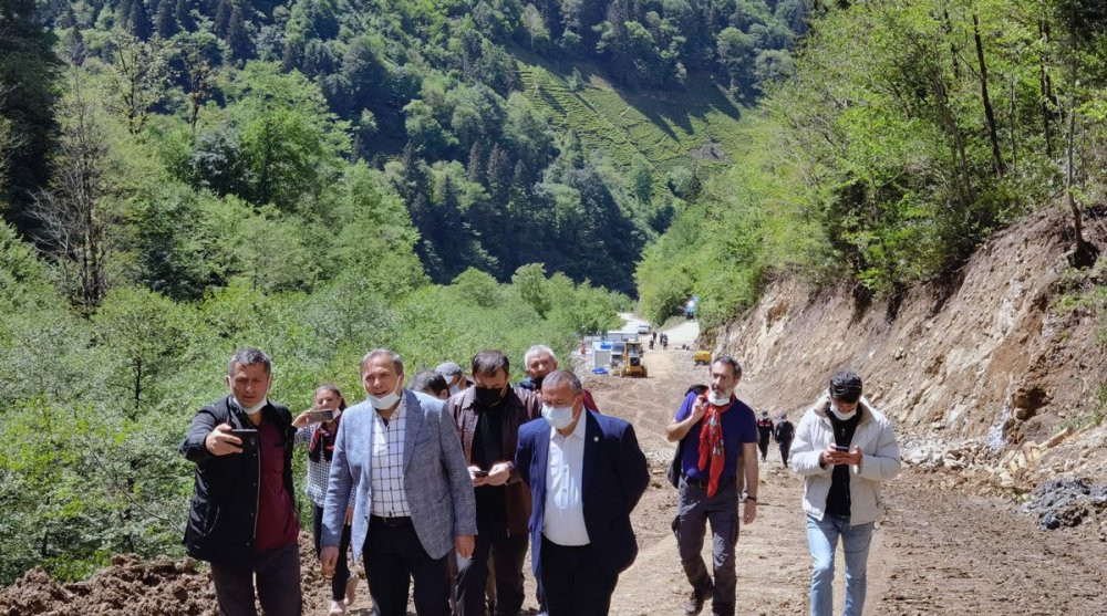 İnceleme için İkizdere'ye giden CHP'li vekil, alana alınmadı  - Resim : 1