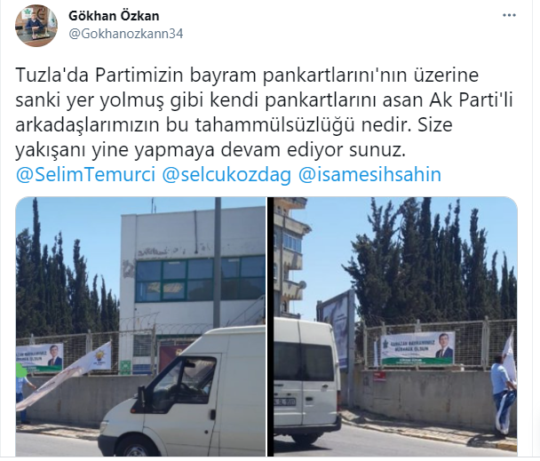 AKP, Gelecek Partisi'nin afişlerini kapattı - Resim : 2