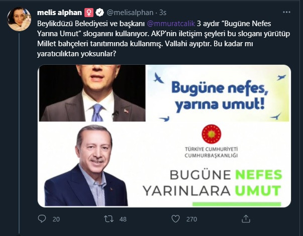 Fahrettin Altun'dan büyük hata: AKP'nin sloganı CHP'li belediyeden çalıntı çıktı - Resim : 1