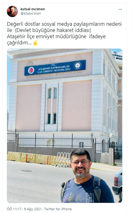 Ünlü sanatçı 'devlet büyüklerine hakaret'ten ifadeye çağrıldı - Resim : 1