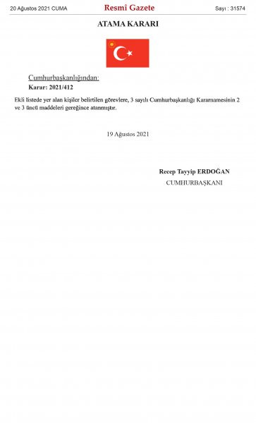 Resmi Gazete'de yayınlandı: 624 mülki idare amirinin yeri değişti - Resim : 1