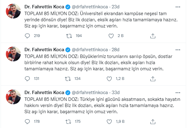 Sağlık Bakanı Fahrettin Koca'dan flaş aşı çağrısı - Resim : 1