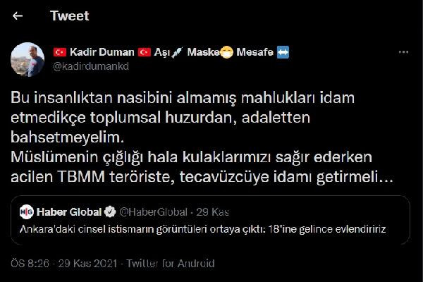 Birecik Kaymakamı Duman TBMM'ye çağrı yaptı, 'idam' istedi - Resim : 1