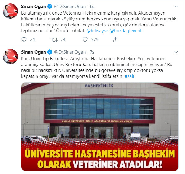 Tıp fakültesi hastanesine veterinerin başhekim olarak atanmasına tepki yağdı - Resim : 1