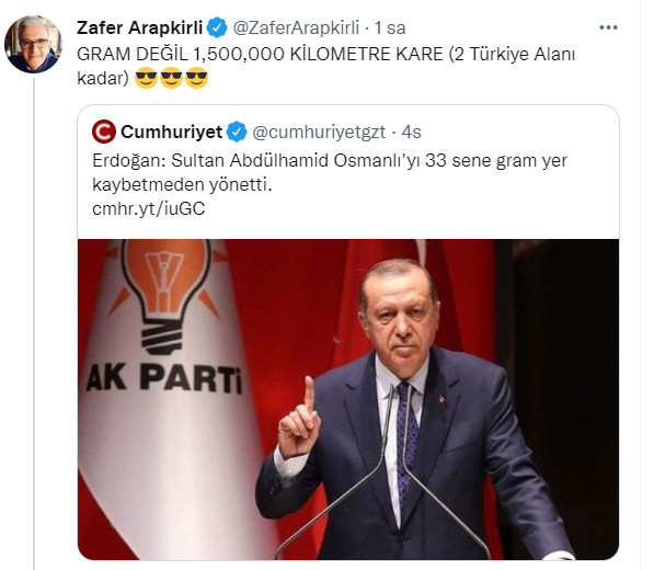 Zafer Arapkirli'nin, Erdoğan'a 'Abdülhamid' düzeltmesine Leman Sam'dan övgü - Resim : 1