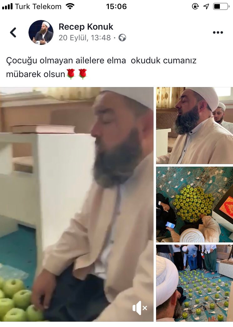 İsmailağa Tarikatı çocuğu olmayanlara 'okunmuş elma' satıyor - Resim : 1