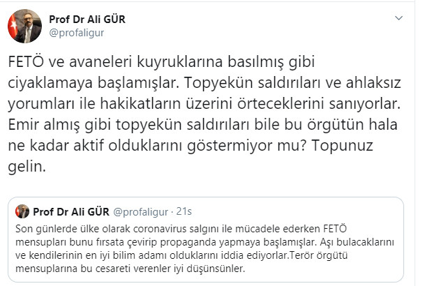 Koronavirüs salgınında 'umut' diye gazlanan KHK'lı isim hakkında kritik uyarı - Resim : 1