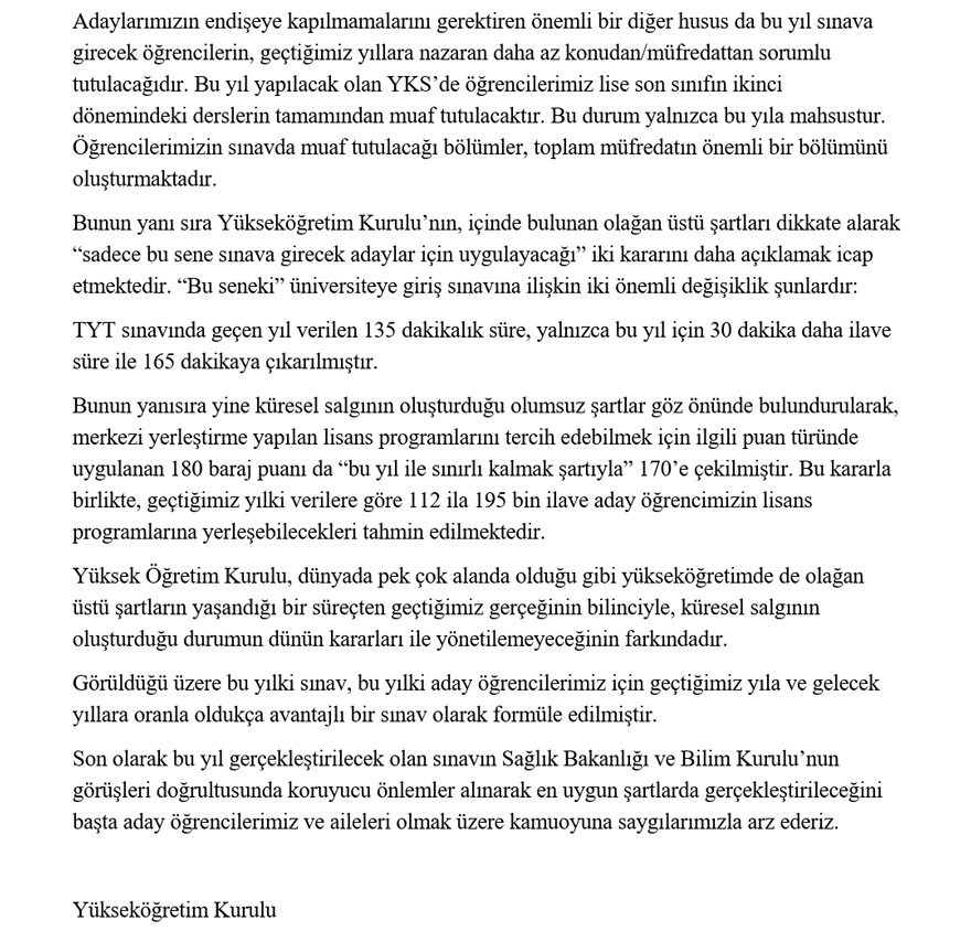 YKS’de son dakika değişiklikleri - Resim : 2