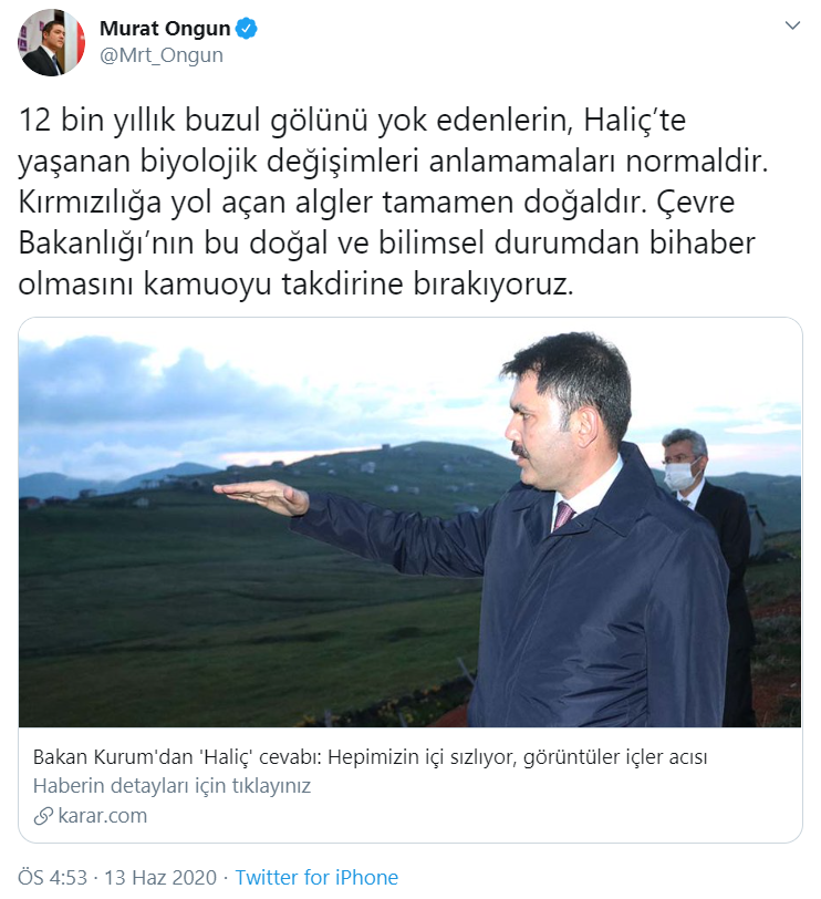 İBB'den Bakana olay Haliç yanıtı - Resim : 1