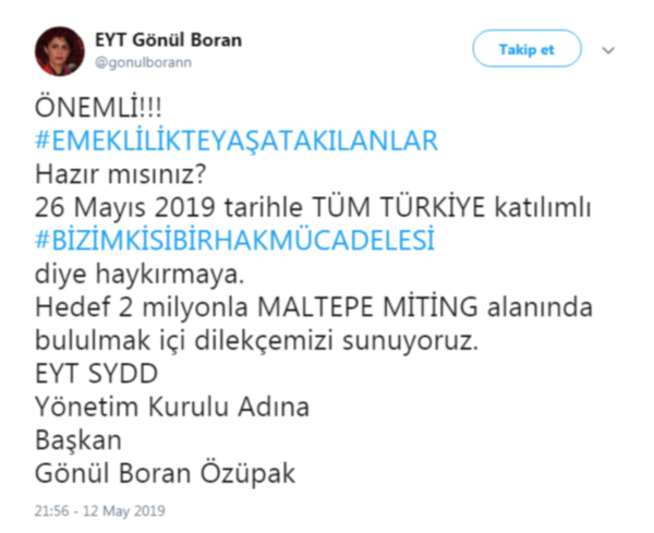 Emeklilikte yaşa takılanlar İstanbul'da buluşacak - Resim : 1