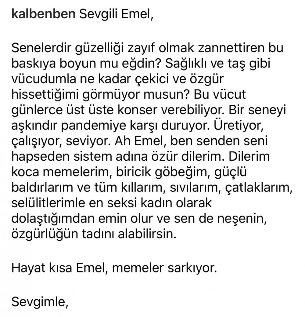 Kalben'in kendisine "Zayıflasan keşke" diyen takipçisine verdiği yanıt paylaşım rekoru kırıyor - Resim : 2