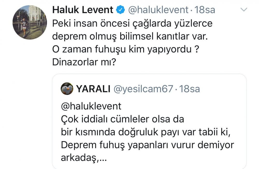 Denizli depreminin ardından yapılan 'zina' paylaşımı Haluk Levent’i çileden çıkardı - Resim : 2