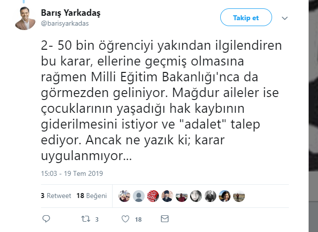 Yarkadaş: 50 bin öğrenci adalet bekliyor - Resim : 2