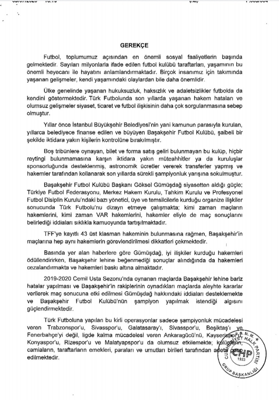 Trabzonspor milletvekili, 'Başakşehirspor araştırılsın' diye araştırma önergesi verdi - Resim : 3
