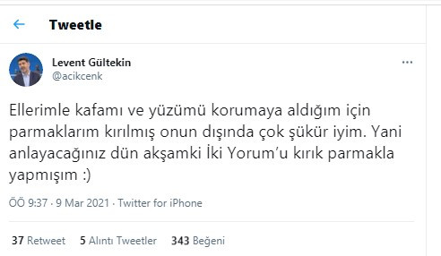 Saldırıya uğrayan gazeteci Levent G&uuml;ltekin'den a&ccedil;ıklama - Resim : 1