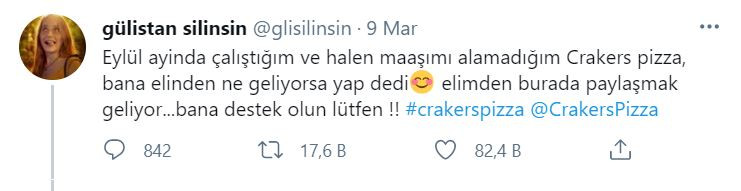 Aylardır maaşlarını alamayan Crakers Pizza iş&ccedil;ileri, yarın eylemde - Resim : 2