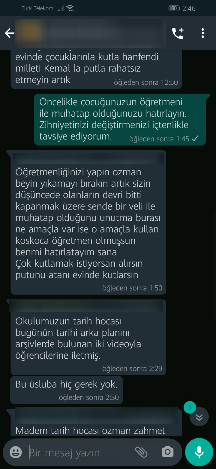 WhatsApp grubunda Atatürk paylaşımından rahatsız oldular - Resim : 3