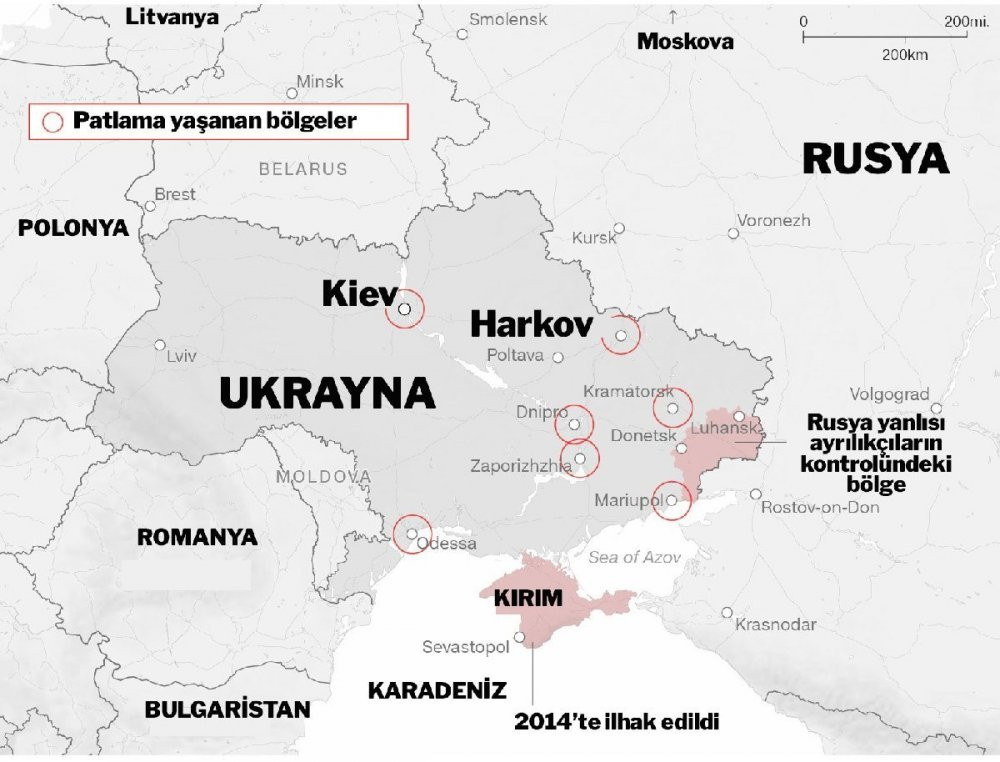 Ukrayna'nın başkenti Kiev siren sesleri ile yankılanıyor - Resim : 3