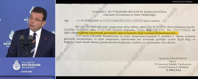 Ekrem İmamoğlu canlı yayında belgeleri açıkladı - Resim : 3