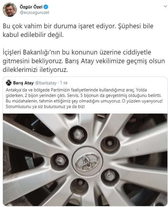 Hatay milletvekilinin aracında korkutan olay... Ucuz atlatıldı - Resim : 3