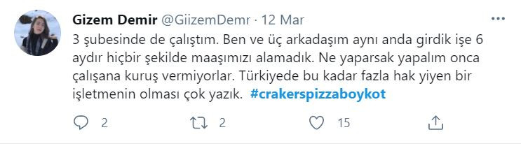 Aylardır maaşlarını alamayan Crakers Pizza iş&ccedil;ileri, yarın eylemde - Resim : 3