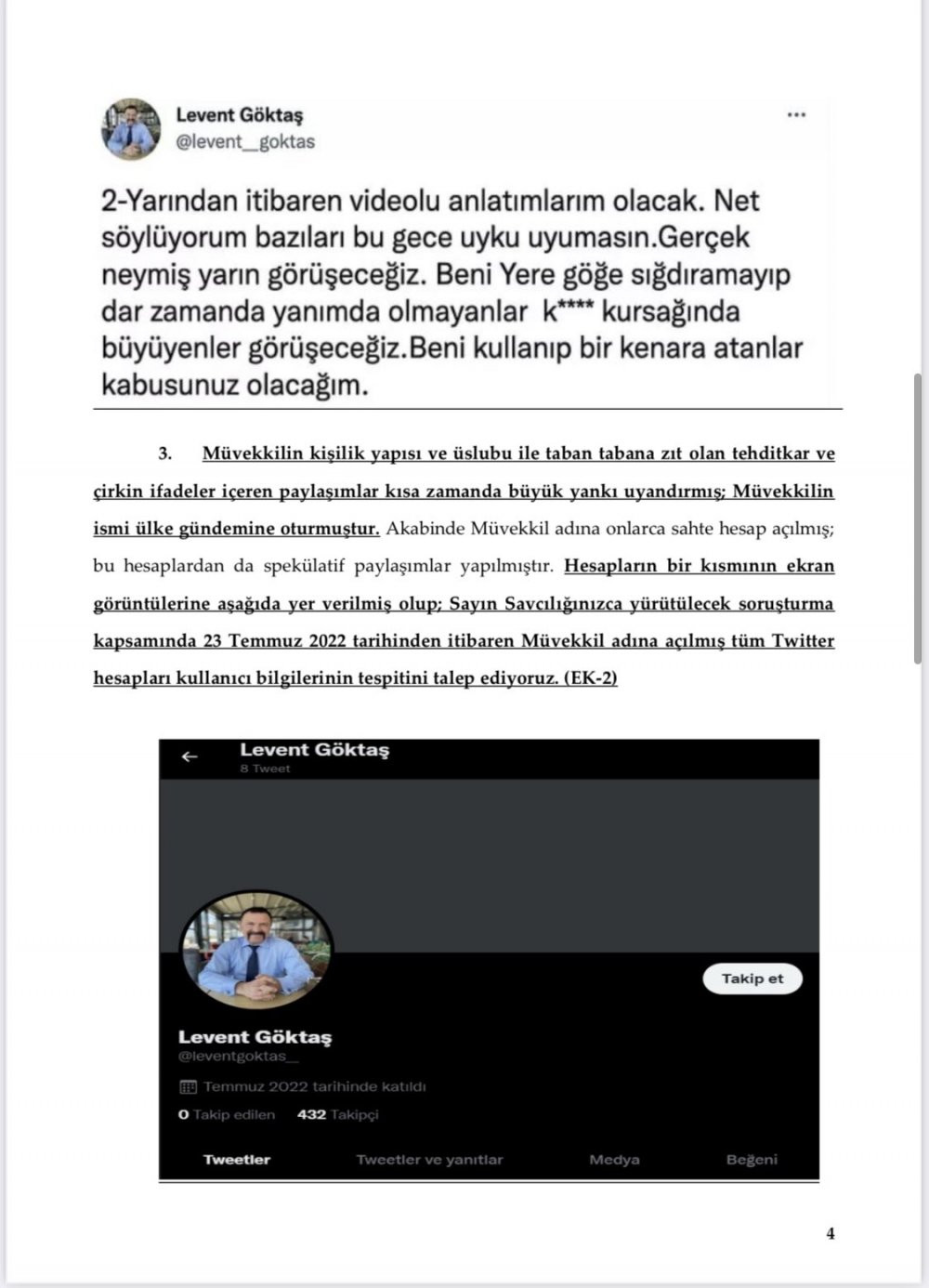 Levent Göktaş adına açılan Twitter hesabı hakkında harekete geçildi - Resim : 4