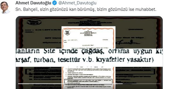 Davutoğlu'ndan Bahçeli'ye: 28 Şubat ile birlikte anılmaya devam edeceksiniz - Resim : 1