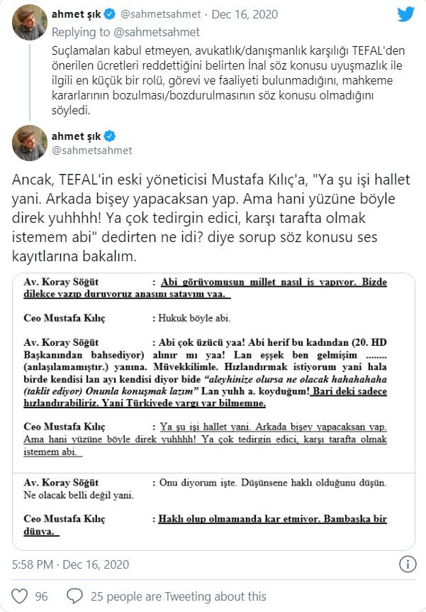 Ahmet Şık, Erdoğan'ın eski avukatı ve iki hâkimin ses kayıtlarını paylaştı - Resim : 1