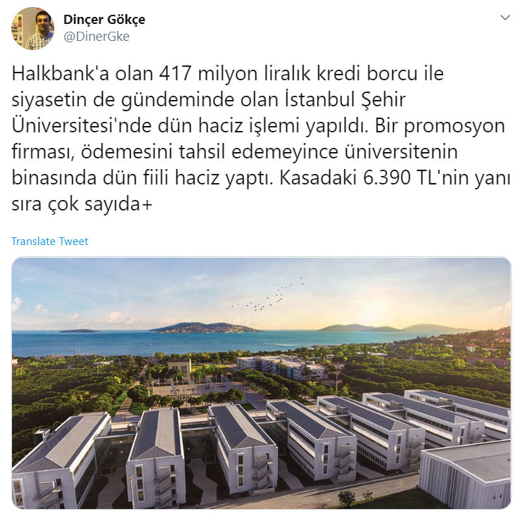 İstanbul Şehir Üniversitesi’ne haciz işlemi yapıldığı ortaya çıktı - Resim : 1