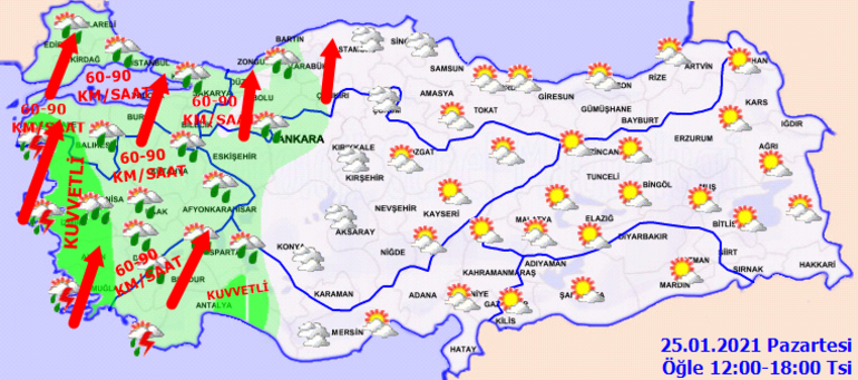 Kar, İstanbul'a yaklaşıyor... İşte hava durumu - Resim : 1