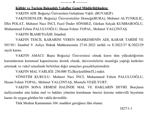 Erdoğan'ın atadığı rektör İnci'den 'vakıf' hamlesi: Yönetiminde AKP'liler var - Resim : 1