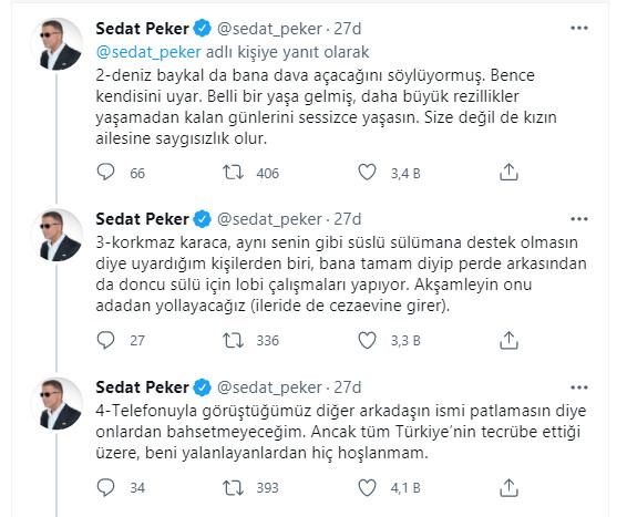 Sedat Peker, Korkmaz Karaca'nın Whatsapp yazışmalarını ifşa etti - Resim : 3