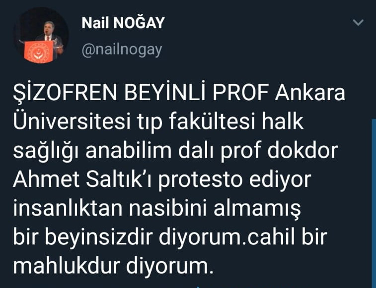 Prof. Dr. Ahmet Saltık'a ölüm tehdidi - Resim : 2