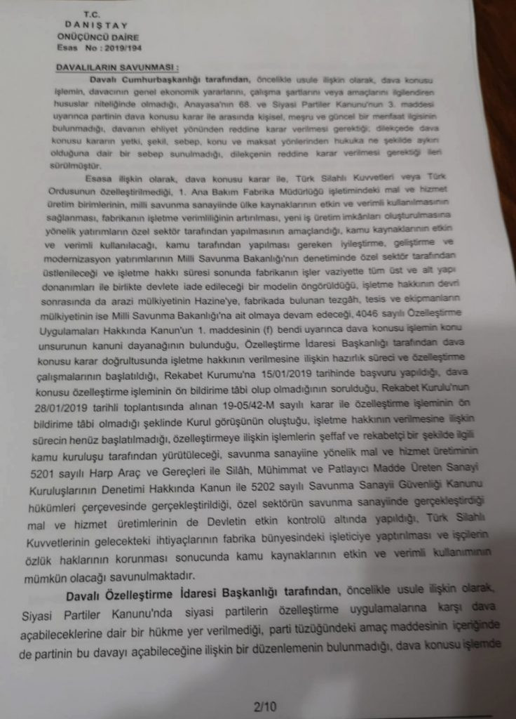 Danıştay’dan Tank Palet Fabrikası’nın itirazına ret - Resim : 2