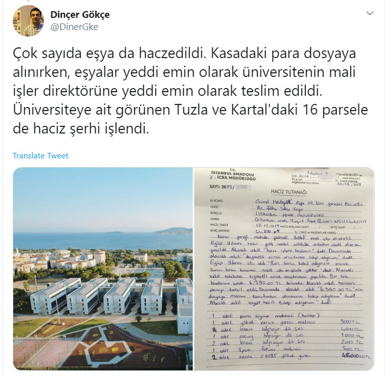 İstanbul Şehir Üniversitesi’ne haciz işlemi yapıldığı ortaya çıktı - Resim : 2