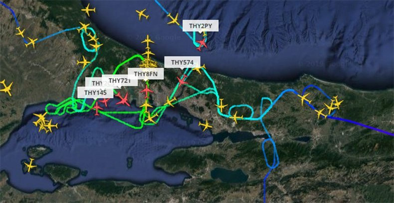 Uçaklar İstanbul Havalimanı'na inemedi, rekor kırıldı - Resim : 2