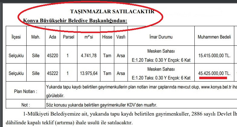 AKP'li Konya Büyükşehir Belediyesi, huzur bahçelerini satışa çıkardı - Resim : 3