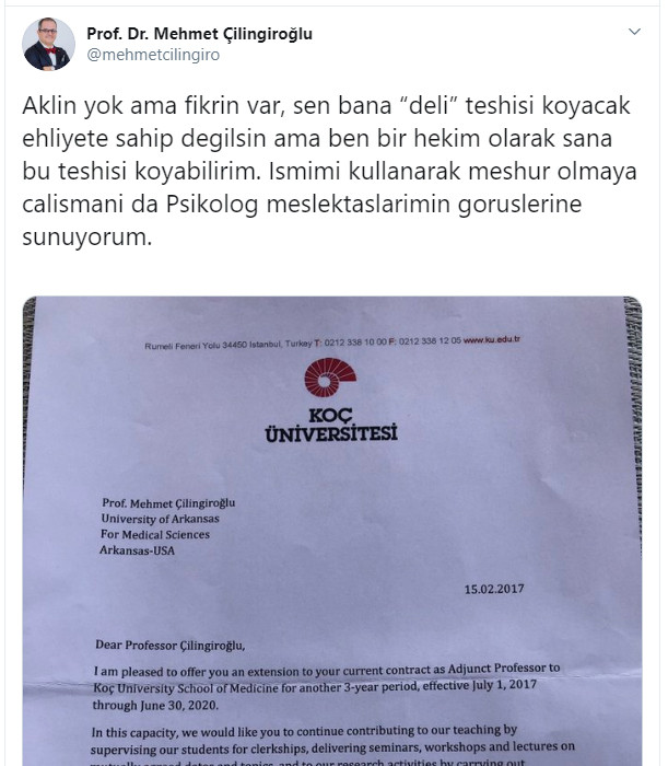 Prof. Dr. Çilingiroğlu, Kübra Par'a ateş püskürdü - Resim : 3