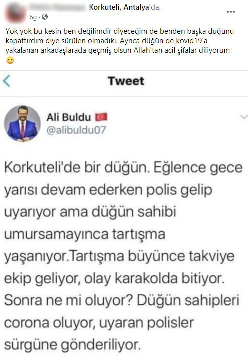 AKP'li Başkanın düğününde salgın önlemini hatırlatan polisi sürdüler - Resim : 4