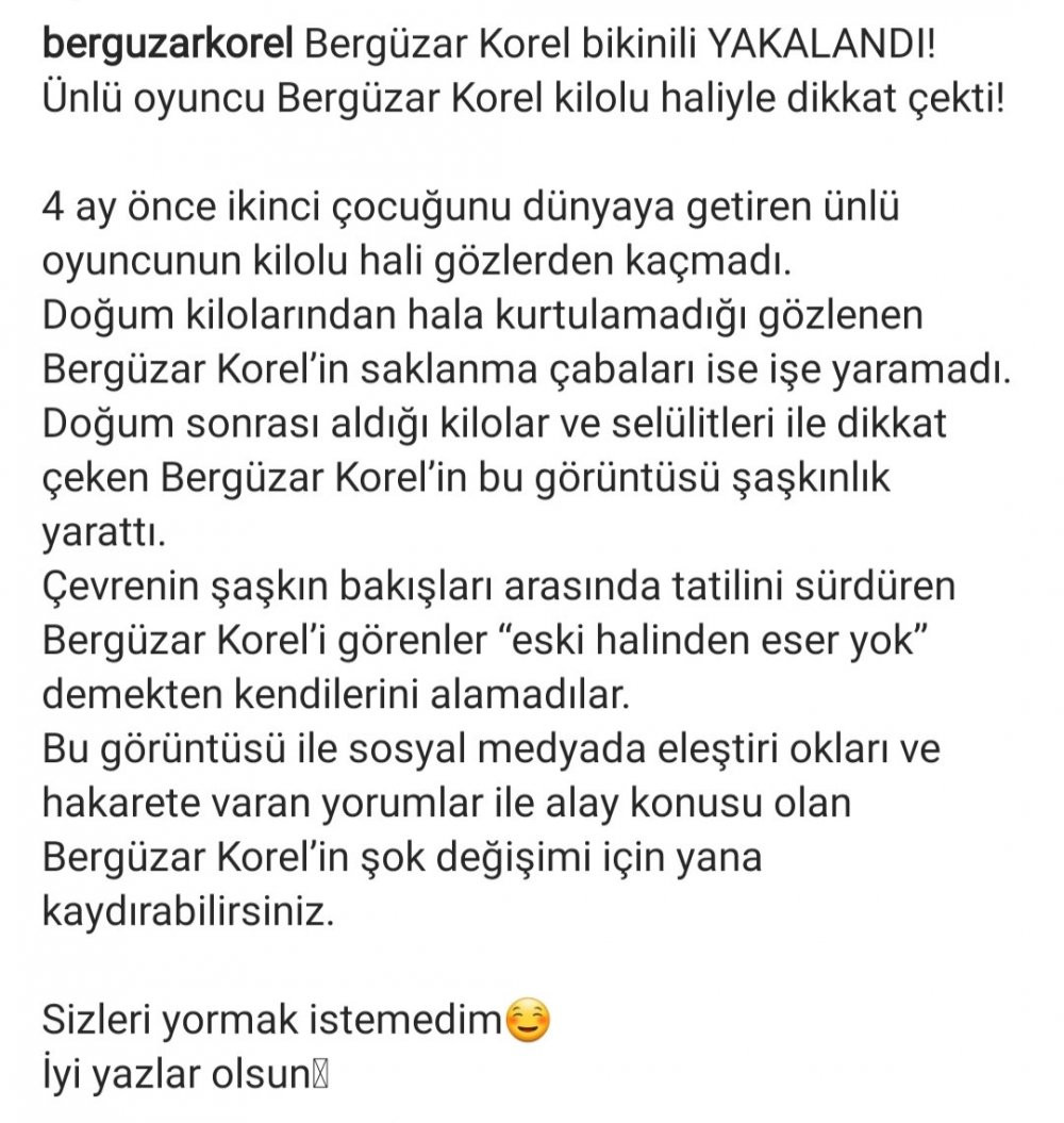 Bergüzar Korel, kendi haberini kendi yaptı: Bikinili yakalandı - Resim : 4