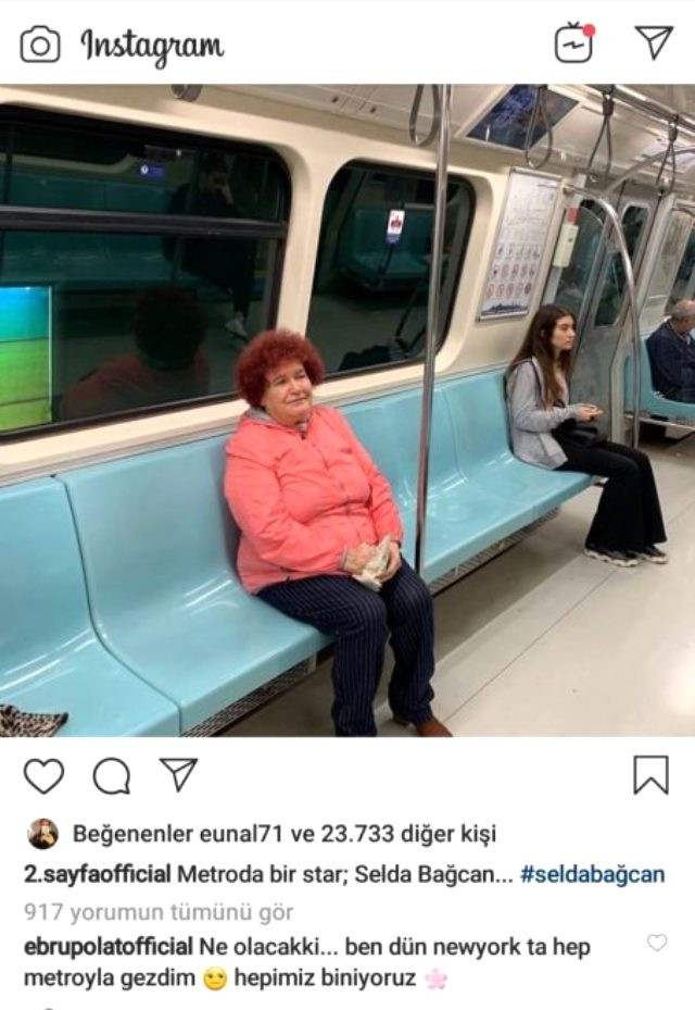 Selda Bağcan'ın İstanbul metrosunda çekilen fotoğrafı sosyal medyada gündem oldu - Resim : 1