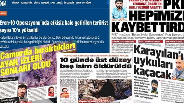 Yandaş medya ne yapacağını şaşırdı: PKK'lı terörist önce etkisiz hale getirildi, sonra canlandı - Resim : 1