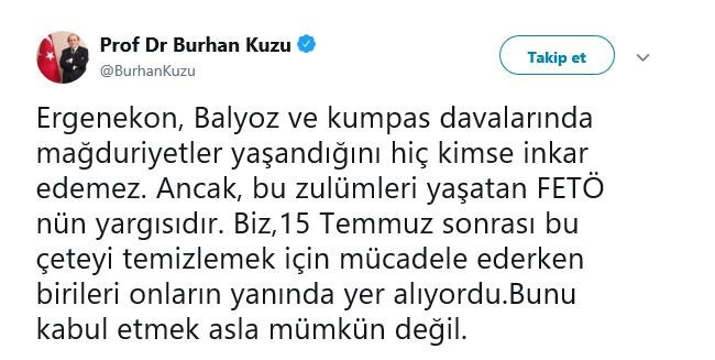 AKP'li Kuzu'dan tepki ge&ccedil;en Ergenekon paylaşımı - Resim : 1