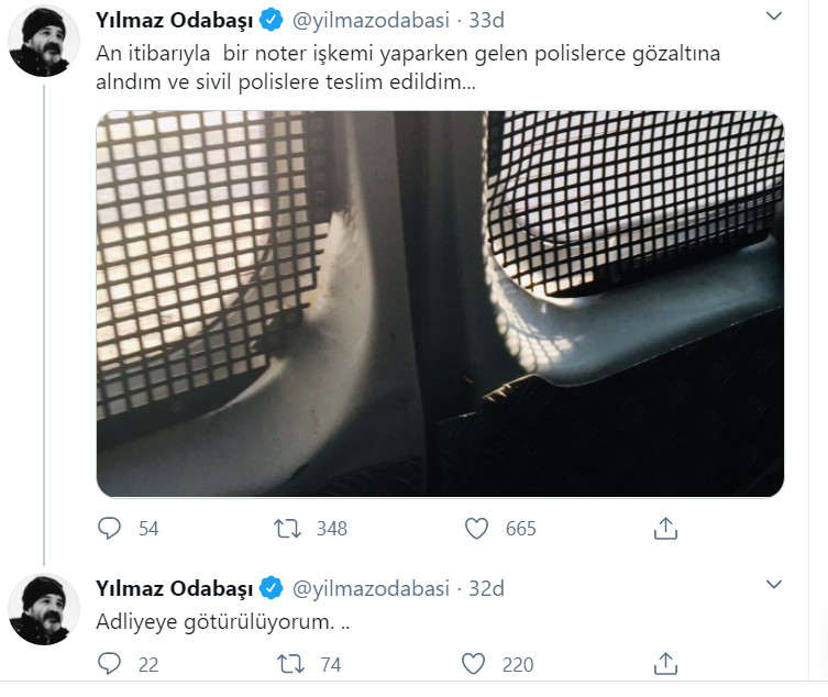 Şair Yılmaz Odabaşı tutuklandı - Resim : 1
