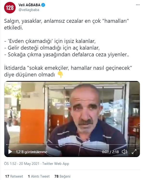 Hamallık yapan vatandaş: Sokağa çıkma yasağında 5 kez ceza yedim - Resim : 1