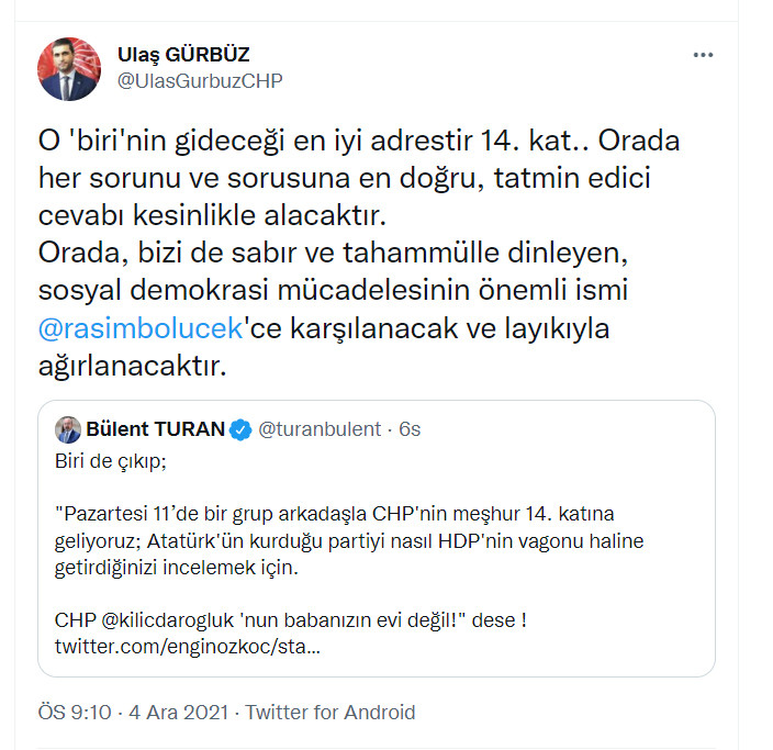 AKP'li Turan'a CHP'li isimlerden bomba 14. kat yanıtları peş peşe geldi - Resim : 2